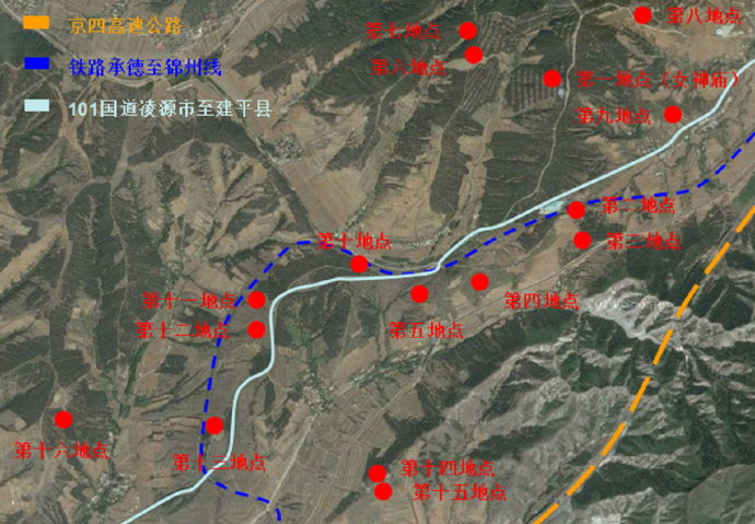 一,中华文明之源——牛河梁遗址以及其它重要红山文化遗址分布图.