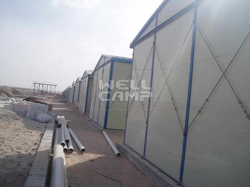 safe prefabricated concrete houses on seaside for labour camp WELLCAMP, WELLCAMP prefab house, WELLCAMP container house